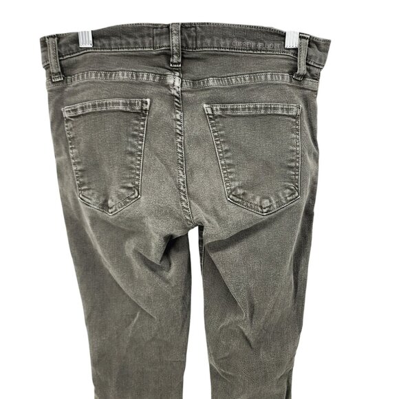 Current/Elliott Forest Night Released Hem Skinny Jeans‎ Size 28 Green - Picture 9 of 10